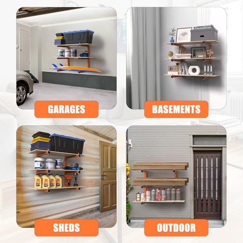 lumber rack wall-mounted lumber storage rack, heavy duty on a desk or shelf