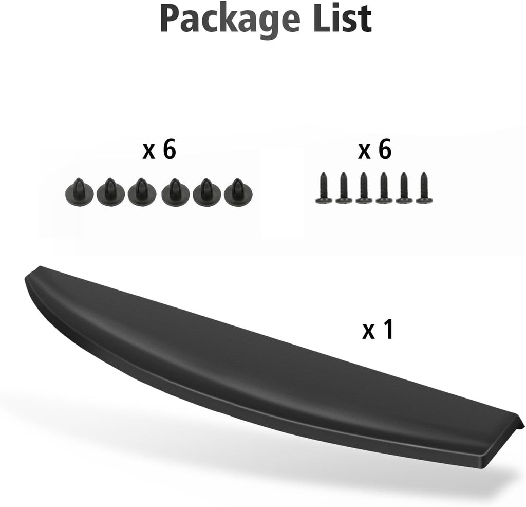 Rear Tailgate Molding Cap Spoiler, Fit for 2009-2018 Dodge Ram 1500/Fit for 2010-2018 Dodge Ram 2500 3500,Tail Gate Protector CH1909100 55372052AH 55372052AF
