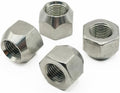 MIGHTY FASTENERS 304 Stainless Steel Open Cone Wheel Nuts, 1/2"-20 Thread, Ideal for Trailers and RVs, Corrosion Resistant, 10-Pack