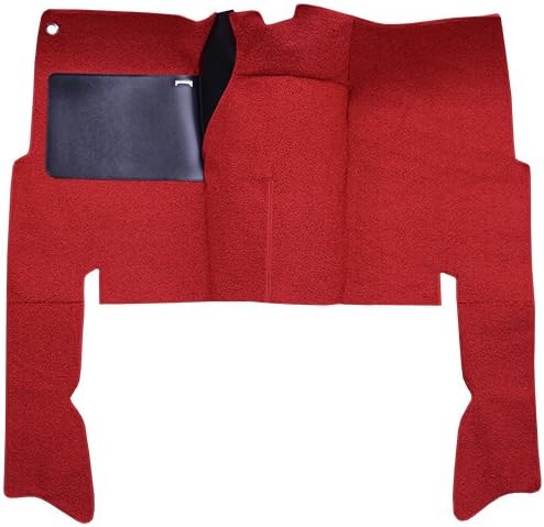 Replacement Auto Carpet Floor Liner - Cut and Sewn Loop - fits 1955-1957 Ford Thunderbird Column Shift (Black)
