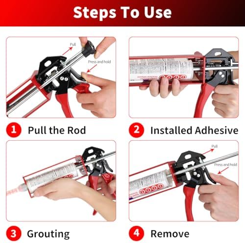 200ml dual cartridge epoxy gun 1:1 & 2:1, front angle view