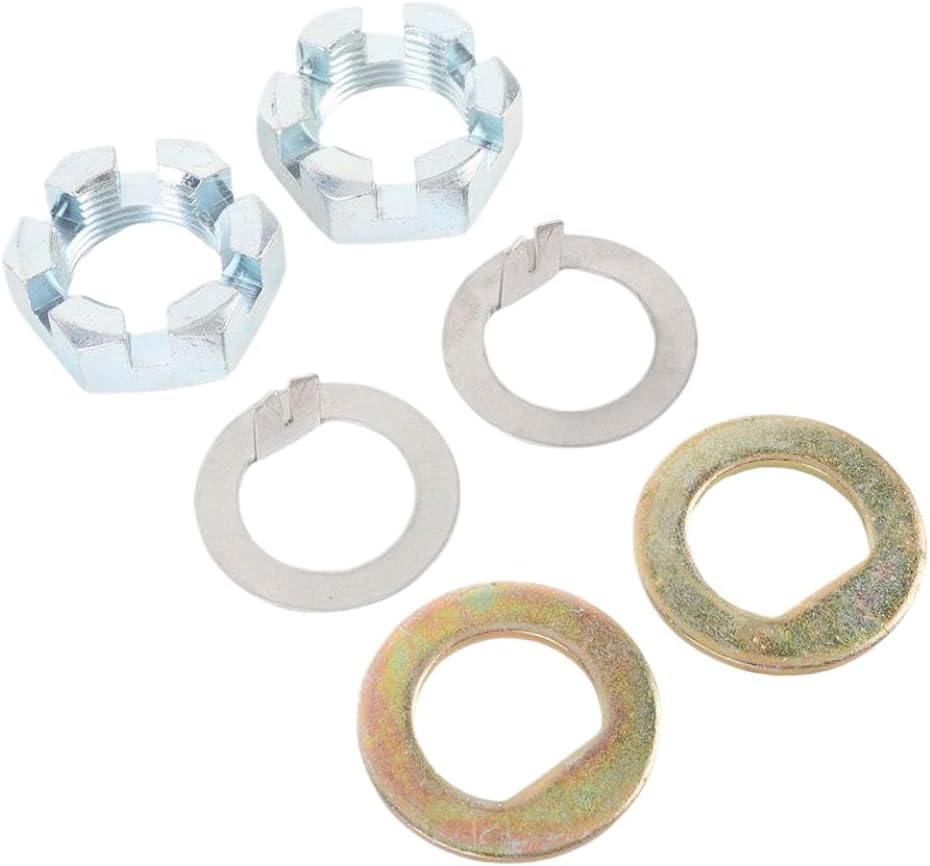 6 Pcs Trailer Axle Hub Nut and Washer Kit K7133500 Compatible with EZ Lube Axles Produced Before June 2002