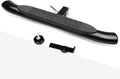Fits 2" Receiver Universal 37" x 4" Black Steel Oval Curved Hitch Step Rear Bumper Guard for Trailer Pickup Truck