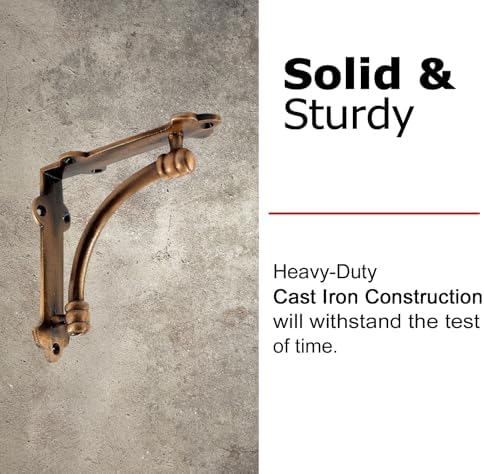nach decorative shelf brackets, 4 pack of 5.25 shown in use