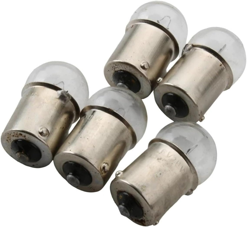 5pc 6V 10W Bulb BA15S G18 White For Motorcycle Scooter Motocross Karting 50cc 125cc 200cc 246510655