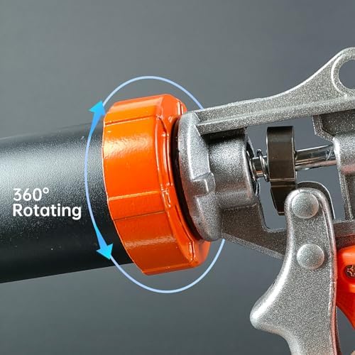 sausage caulking gun | dual‑purpose for 20oz sausage, side view