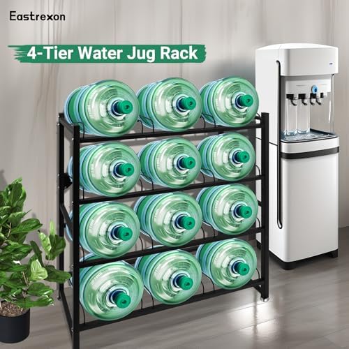 12-tray 5 gallon water jug holder，4-tier water jug, front angle view