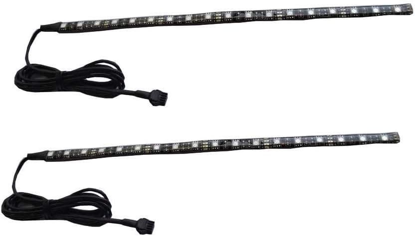 2pc 12inch 18LED Multi-Color Flexible Strip Accent Lights 5050 SMD Flex RGB for Motorcycle,ATV,Car,