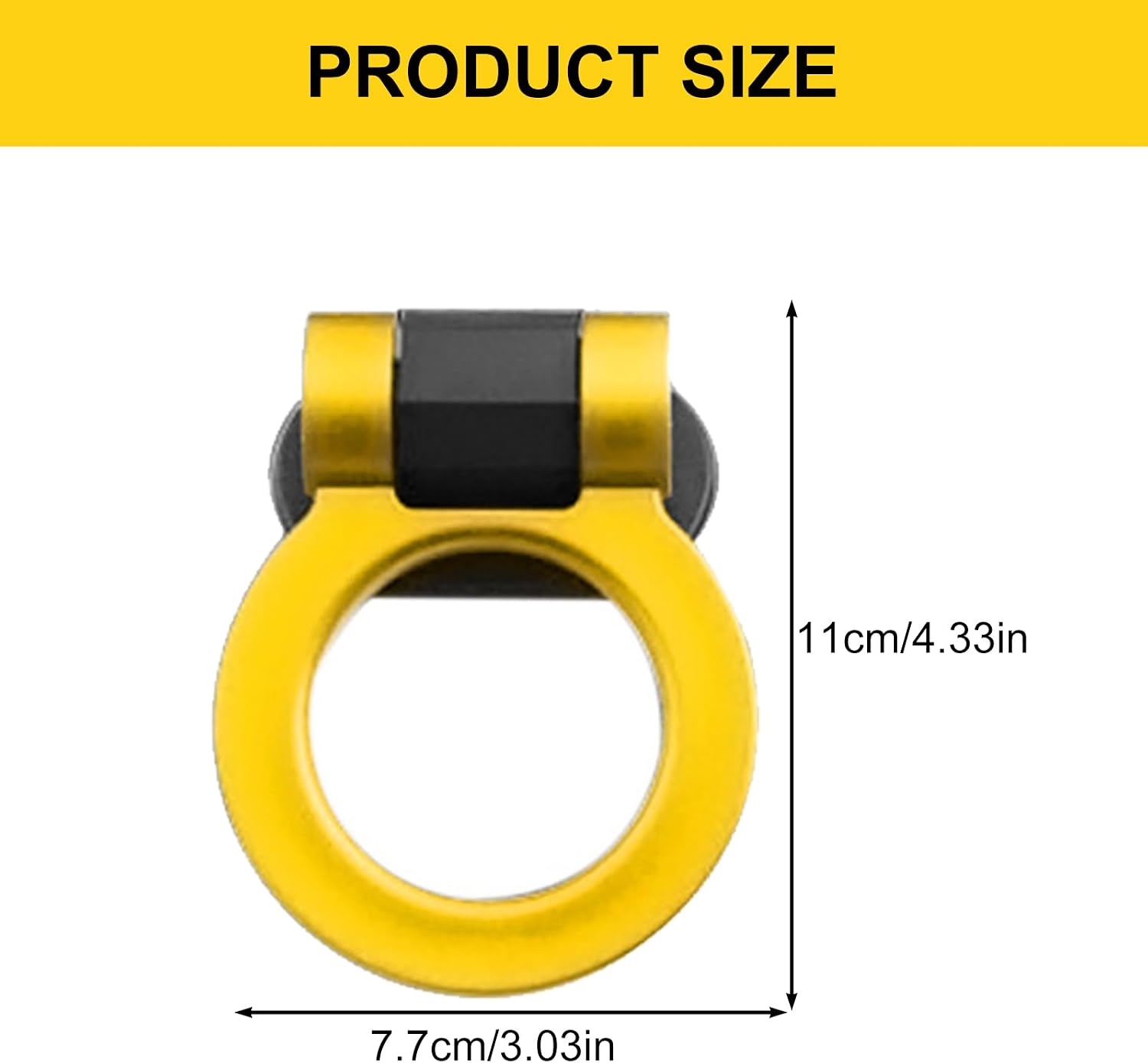 ABS Trailer Hitches for Car Front Bumper Universally Easy Installation Decorative Tow Hook Decorations Sticker