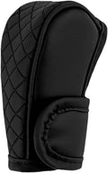 Car Gear Shift Cover, Anti-Slip Breathable Shift Knob Cover, Durable Leather Car Decorative Accessory, Universal for Most Cars, SUVs, Trucks (Black)