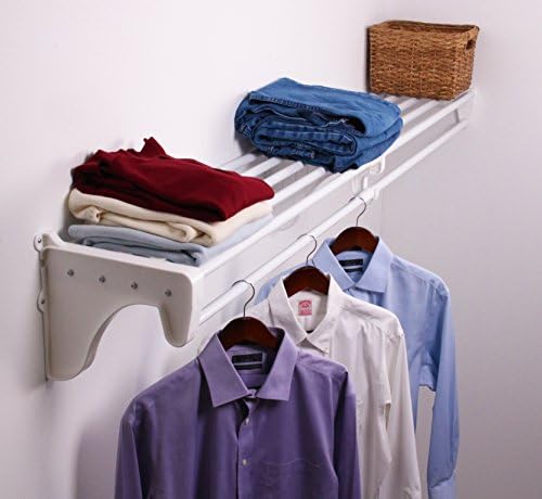 ez shelf - closet shelf with hanging rod on a desk or shelf