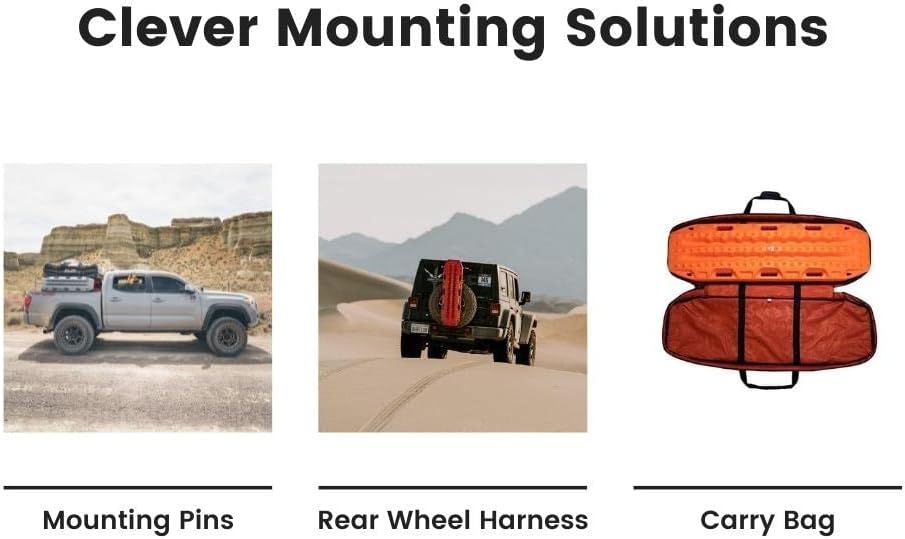 MAXTRAX | MKII FJ Red Vehicle Recovery Board | for 4WD, UV-Stabilized Flexible Nylon Material (MTX02FJR)