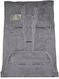Replacement Auto Carpet Floor Liner - Molded Cutpile - fits 2005-2015 Toyota Tacoma Double Cab 4DR 2wd and 4wd (Mist Gray)