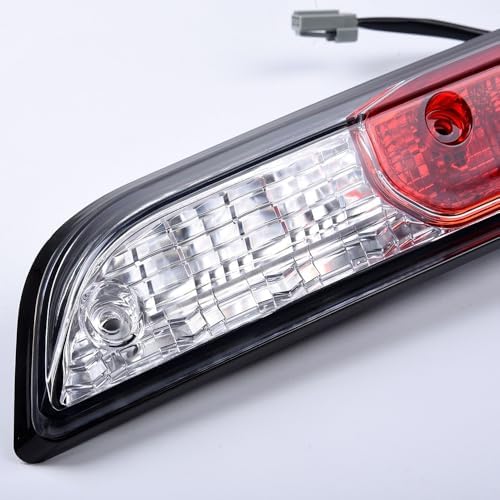 LQI LED Bar 3rd Third Brake Light,Compatible with Ford F150 2015-2019,High Mount Rear Stop Light Cargo Lamp,Chrome Housing Clear& Red Lens