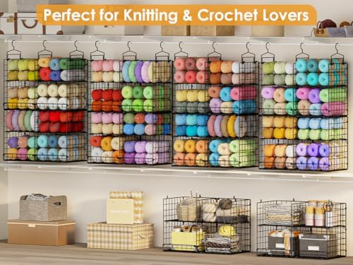hanging closet organizer with diy spacing, double-row closet on a desk or shelf