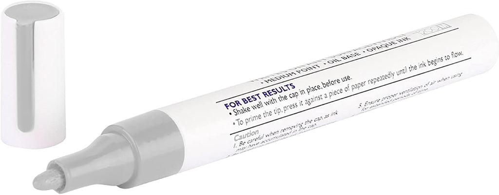 Qqmora Car Tire Paint Pen, Marking Pen Car Tire Paint Pen Not Easy to Fade Drying Tire Paint Pen (Silver Color),car paint supplies