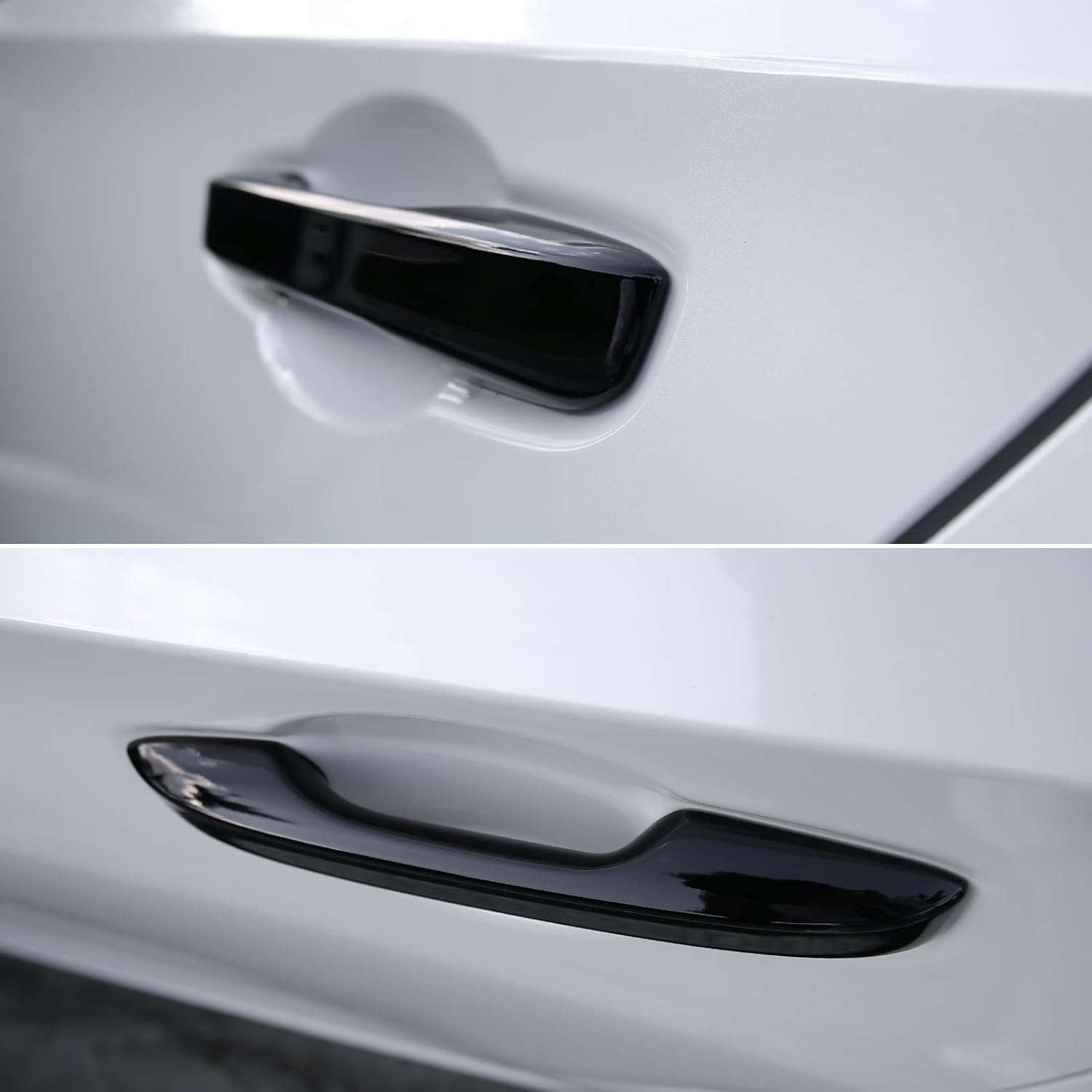 CKE Compatible with Honda Civic 2022-2026 for CR-V HR-V Accord 2023-2026 for Acura Integra ADX Accessories Upgraded Snap-on Car Exterior Door Handle Cover Trims Protector -Glossy Black