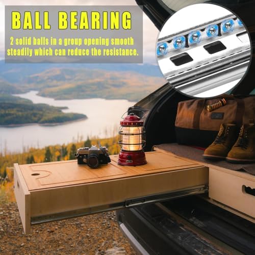 heavy duty 32" drawer slides, full extension ball, front angle view