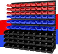 wall mounted storage organizer bins with rack, nuts, main product view
