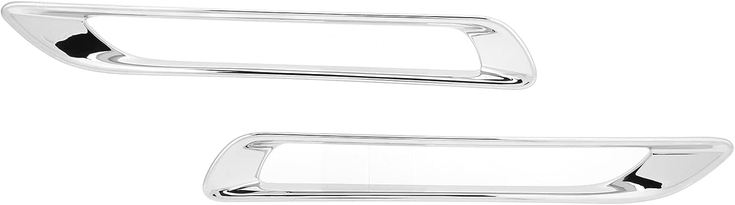 Chrome Rear Fog Light Cover Trim, ABS, Compatible with 2019-2021 - Easy Adhesive Installation (2-Piece Set)