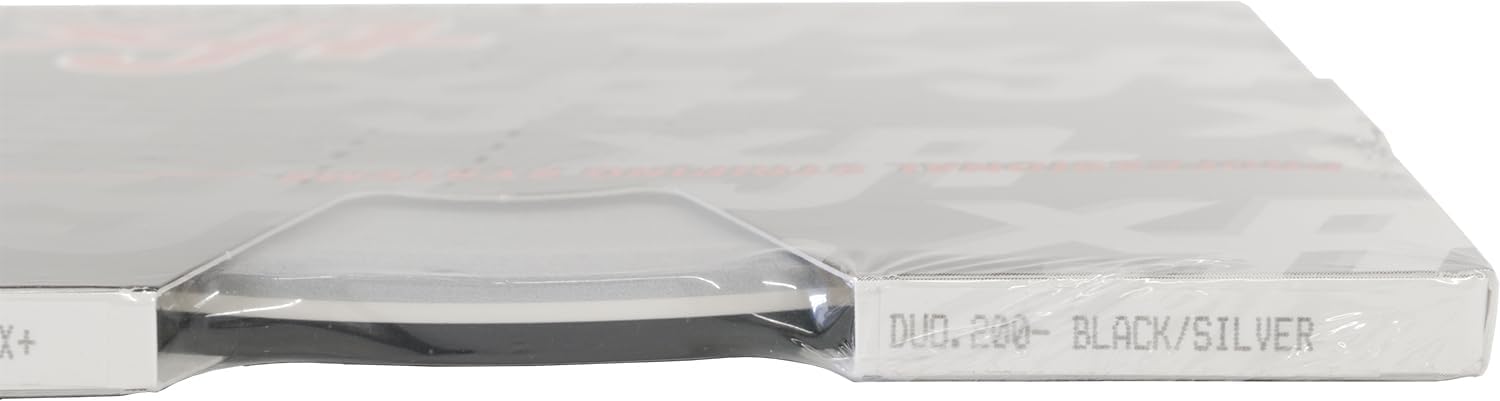Universal Duo-Tone 0204200 - Auto Customizing 2 Color Dual Pinstripe - 4/16" x 150' (1/8” Stripe, 1/16" Gap, Then 1/16” Stripe) - 200-Black/Silver Metallic
