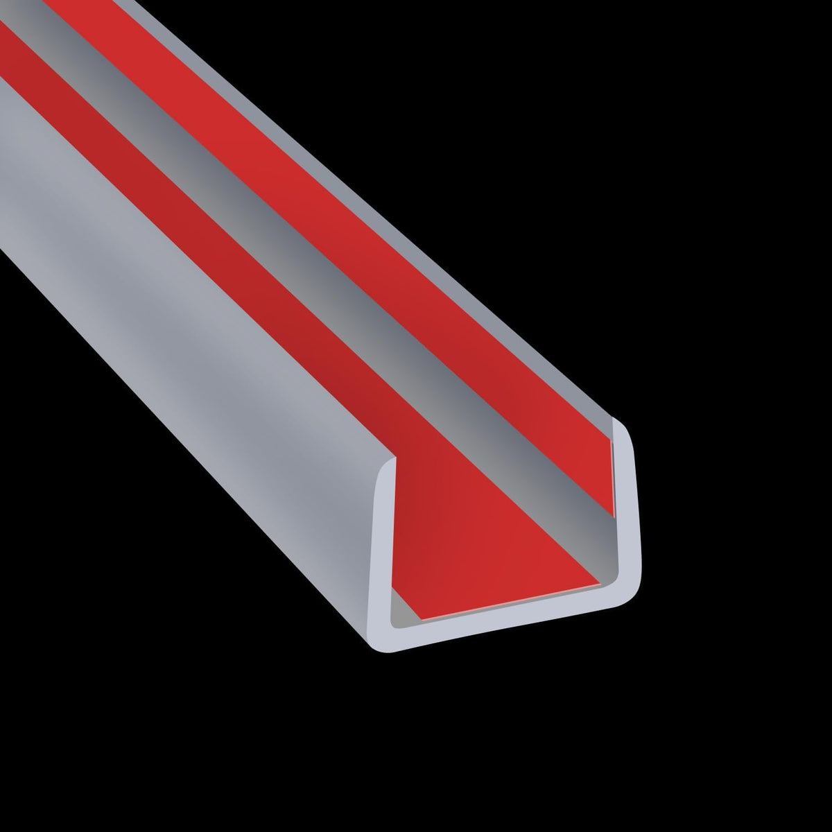 Rubber Edge Trim, Flexible Edge Banding, 5/8" U Channel Furniture Edge Protector