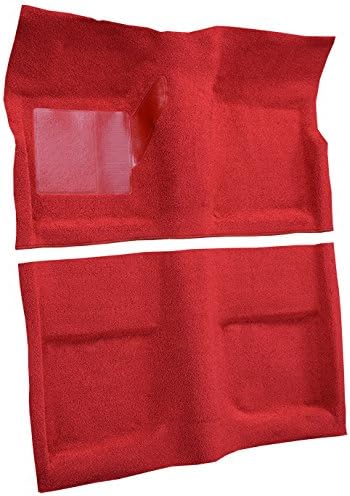Molded Nylon Replacement Auto Carpet Floor Liner - - fits 1965-1968 Ford Mustang Coupe (Red)