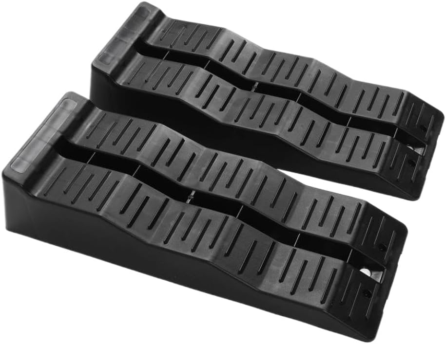 RV Leveling Ramps Wheel Chock 11000LBS Load Capacity Compatible with Travel Trailer Campers