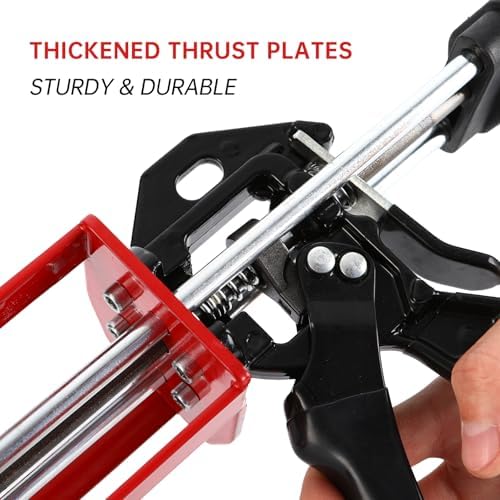 dual caulking gun,epoxy gun for 200 ml(6.75 fl, side view