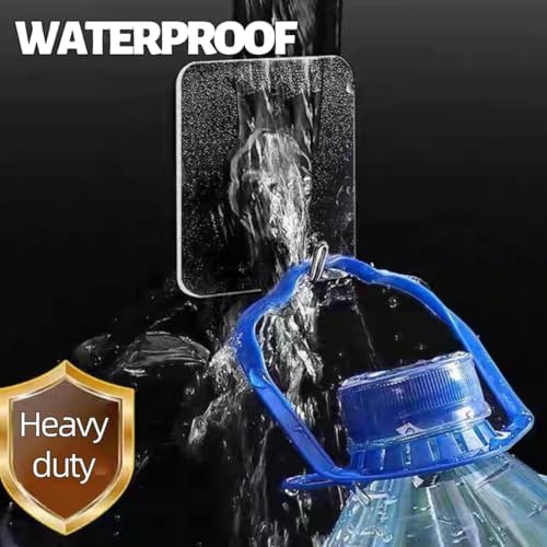 ddmy 100 pack heavy duty self adhesive hooks shown in use