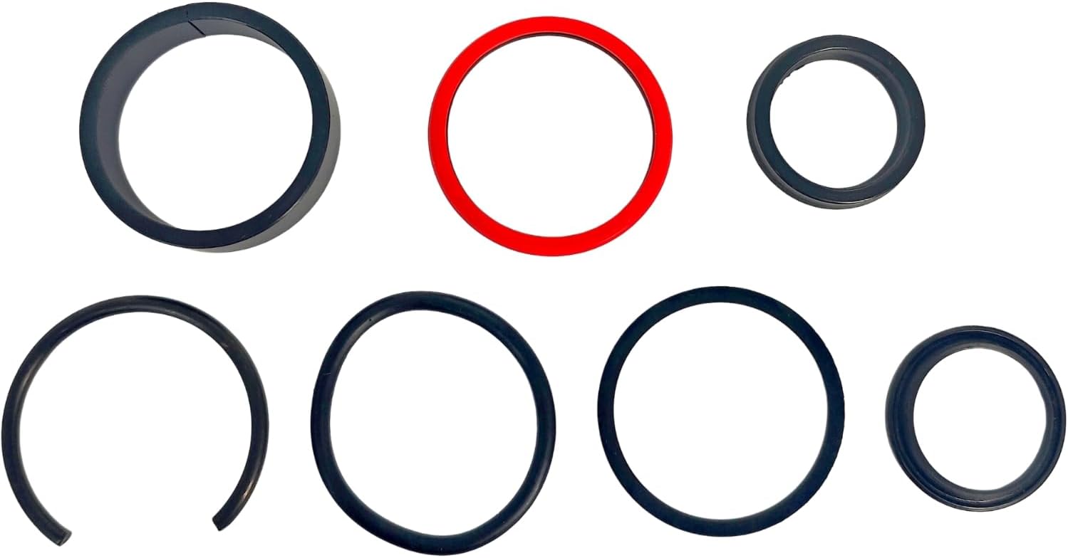 XYZIL 9616371 Bucket Cylinder Hydraulic Seal Kit Compatible with Ford New Holland Front End Loader 7106 7108 7308 Series with Cylinder Head 9600671 Tractor Cyl