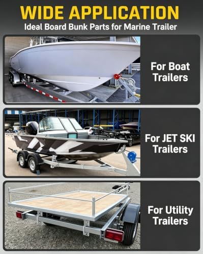 wyckoff 8" boat trailer bunk bracket 4-pack,heavy duty, package contents