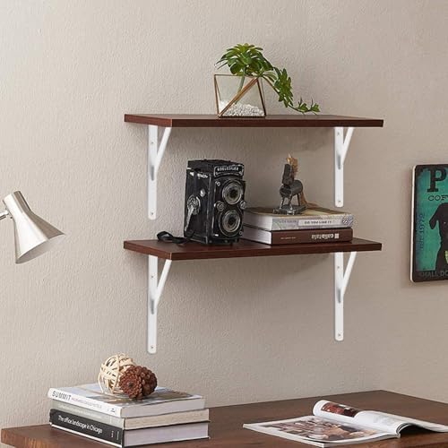 l12 x h 8" white heavy duty shelf showing dimensions