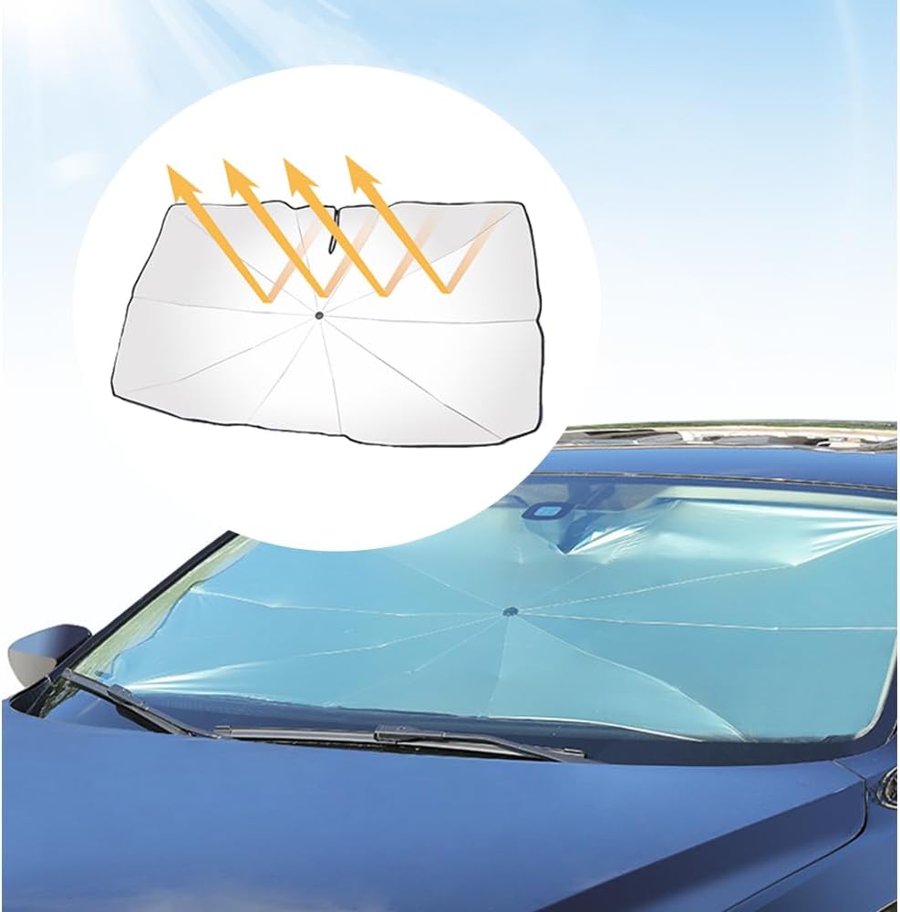 Car Windshield Sun Shade,Foldable Car Shade Umbrella for Blocking Sunlight & Insulating Heat,Portable Windshield Cover Sun Shades Cars Interior Accessories for Cars SUVs
