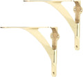 a29 shelf brackets, solid brass, polished brass finish, main product view