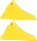 Fabater Wheel Chocks, 2Pcs Heavy Duty Stoppers, Trailer Accessories RV Leveling Blocks with Anti Slip Grid Grip for RV Trailer Truck Car