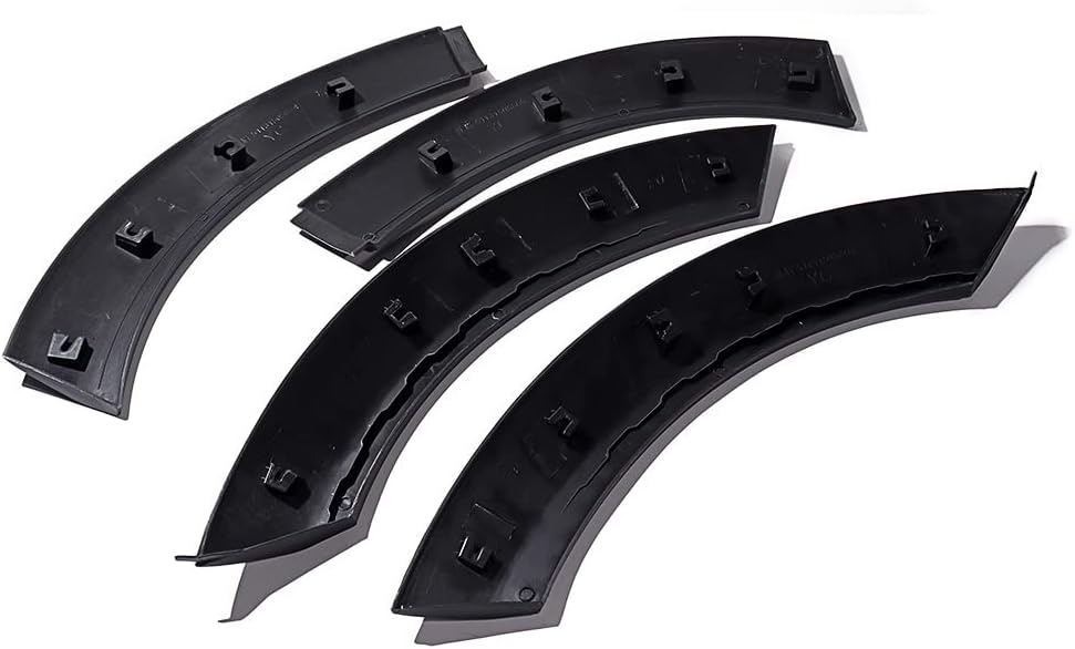 4X Black Front Left, Right Fender Flares Wheel Arch Cover Trim for 2002-2008 BMW Mini Cooper R50 R52 R53 S Convertible
