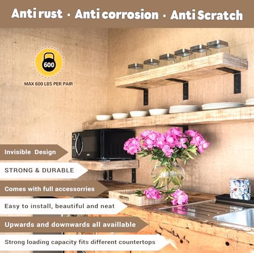 countertop support bracket 16 inch 3 pack countertop on a desk or shelf