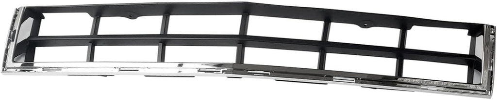 PartsFlow Chrome Black Front Bumper Upper Lower Mesh Grille Grill For 2010 2011 2012 Cadillac SRX 25778326 104-2225