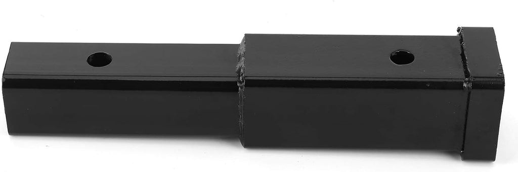 Generic 12in Towing Extender Steel Trailer Hitch for Class 3/4 2in Receiver - 500lbs Capacity, Perfect for Cargo Racks