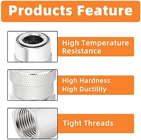 gasher 12pcs 3/8-inch female industrial coupler,1/4 basic flow, close-up detail