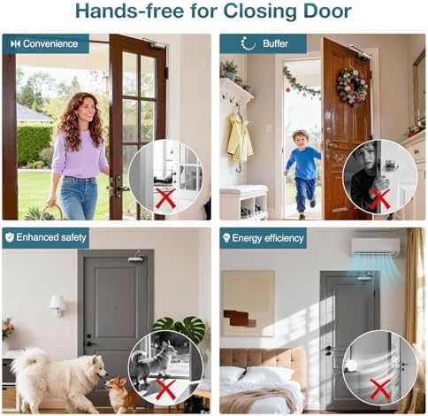 automatic door closer, door closer for commercial use shown in use