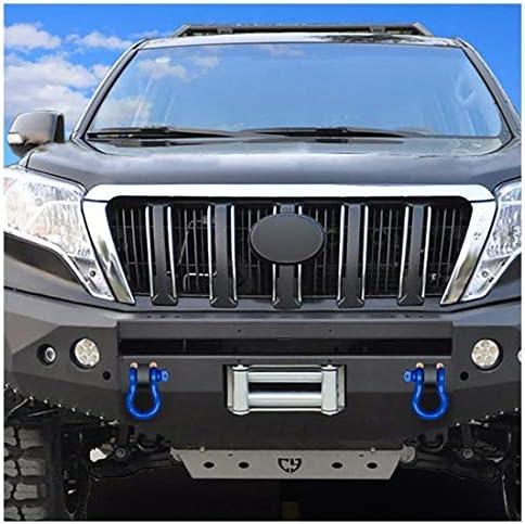Trailer Shackles 3/4 Bow Shackle Rugged Steel Forged 28.5 Ton (57,000 lbs) Max Break Strength Off Road Shackles Blue Powder Coated Heavyduty Shackles 3 Year Guarantee with Safety Gloves (Pack of 2)