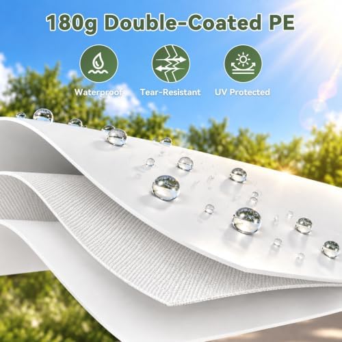 aoxun 10x20 ft heavy duty carport, adjustable height, package contents