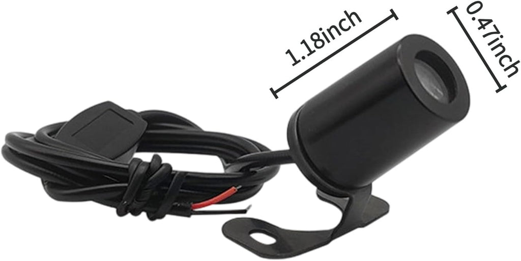 Motorcycle Angel Wings Projection Light, Universal Ground Courtesy Light, LED Decorative Ambient Light for Motorbike