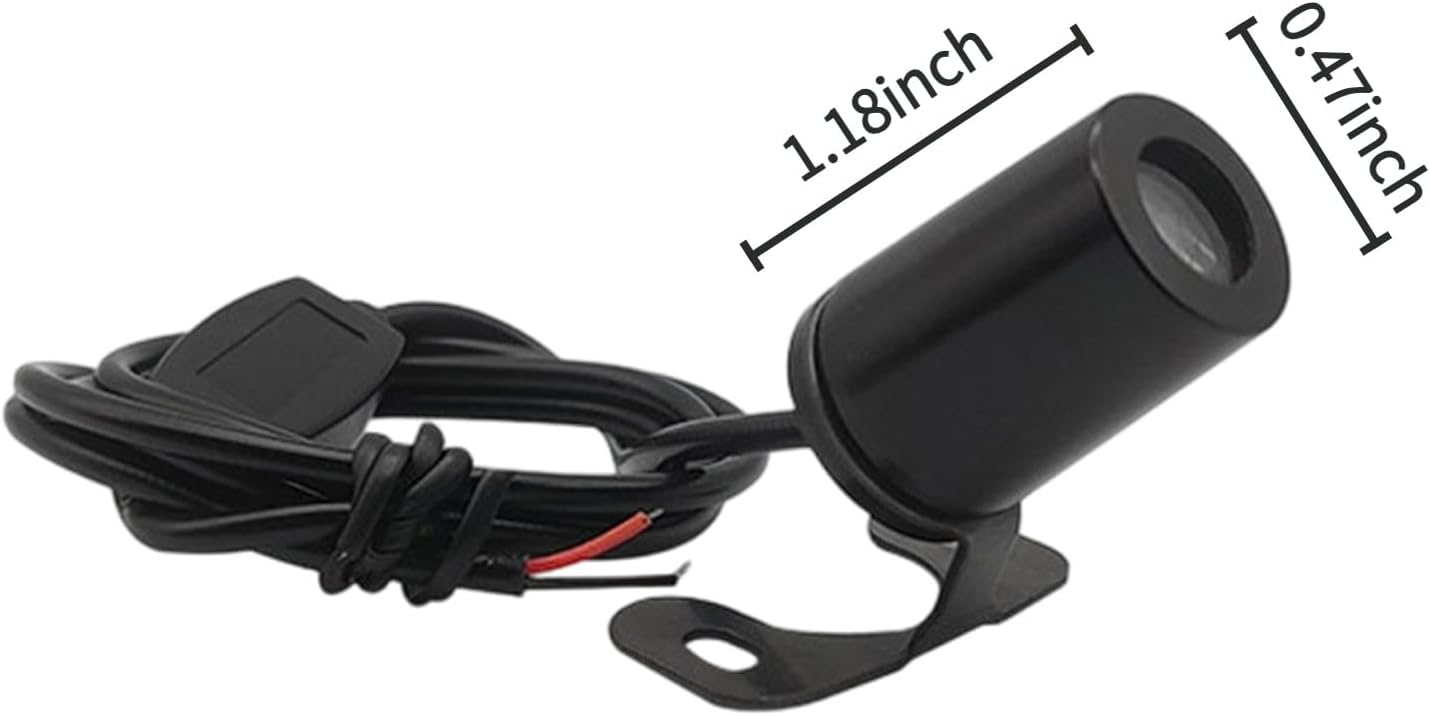 Motorcycle Angel Wings Projection Light, Universal Ground Courtesy Light, LED Decorative Ambient Light for Motorbike