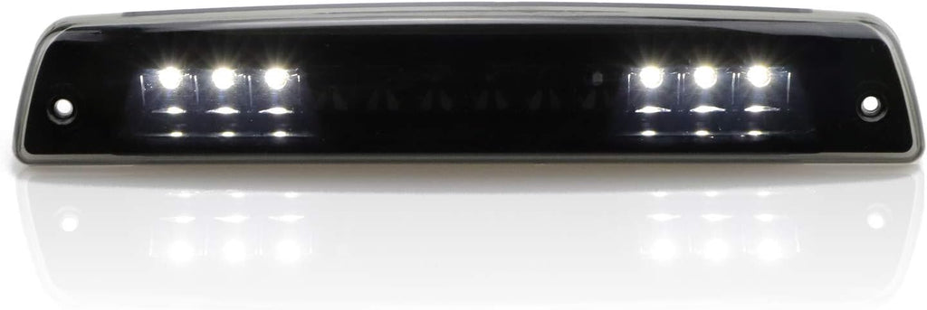 Tresound For 1994-2001 Dodge Ram 1500/2500/ 3500 Third 3rd LED Brake Light Cargo Lamp High Mount Brake Light Replacement (Black+ Smoke Lens)
