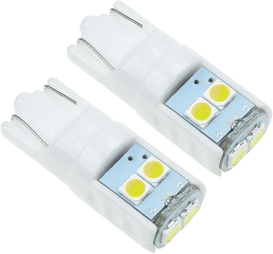 LED Bulb 2PCS for for ultra Bright Wedge Light for Trunk Cargo Glove Box Parking - T10 194 168 Replacement 12V(White)