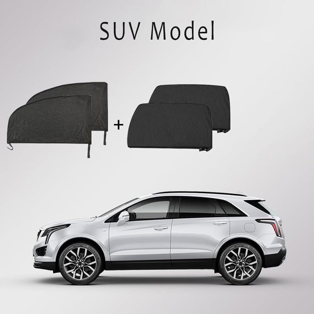 4 Pack Custom Fit Car Window Bug Net for Kia Sportage 2023 2024 2025, Anti-Mosquito Breathable Automotive Camping Sunshade Privacy Screen,B SUV Models