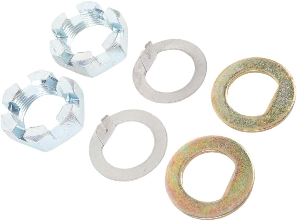 6 Pcs Trailer Axle Hub Nut and Washer Kit K7133500 Compatible with EZ Lube Axles Produced Before June 2002